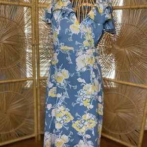 Floral wrap dress